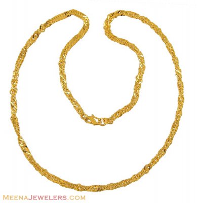 22Kt Fancy Gold Chain  ( Plain Gold Chains )